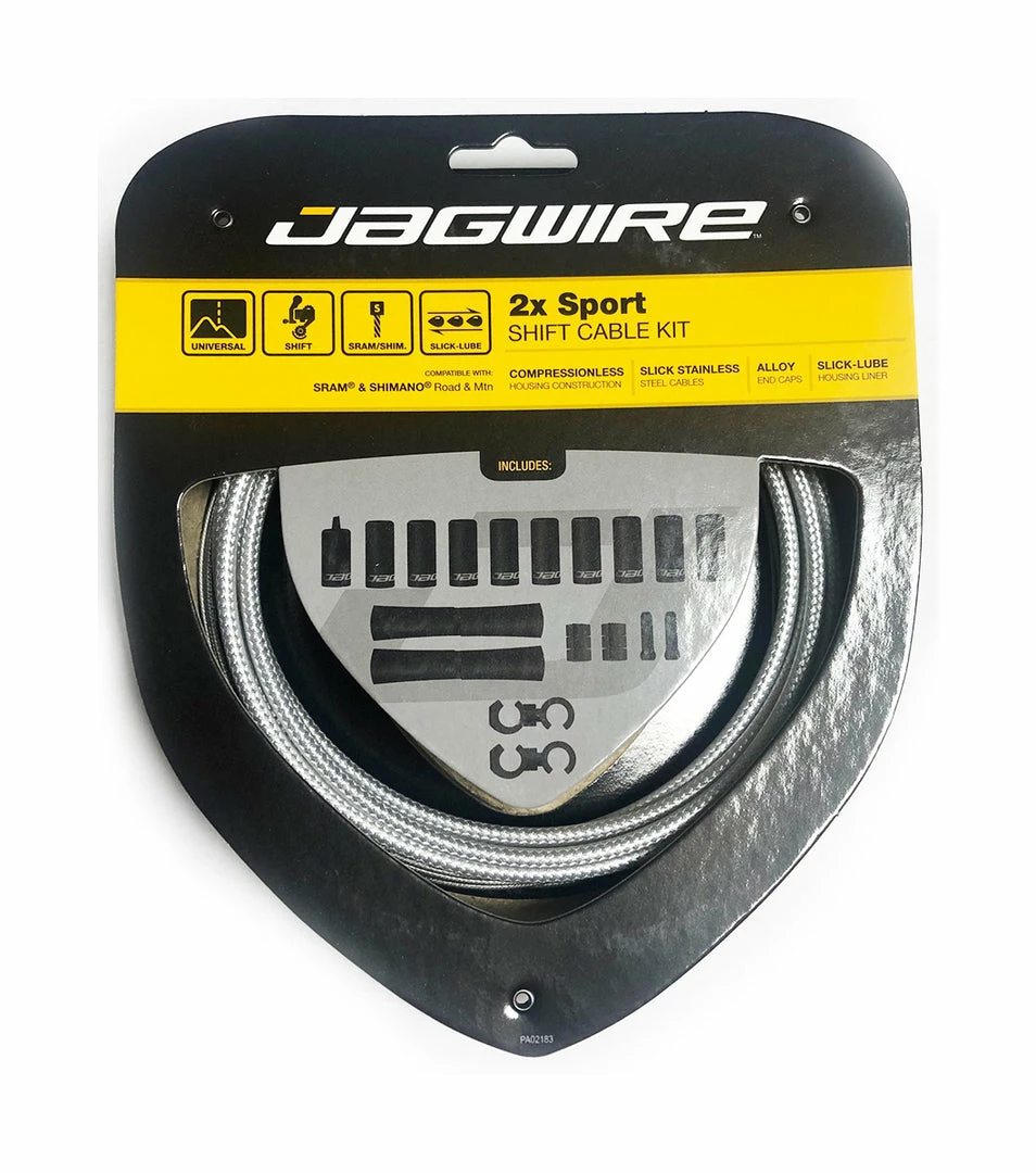 Cheap ❤️ Jagwire 2 X Sport Shift Kit - Gear Cable Set ✨ 2 Jagwire 2 X Sport Shift Kit - Gear Cable Set