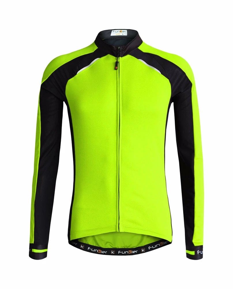 Outlet 👏 Funkier Talana Thermal Long Sleeve Jersey - Yellow / Black Clothing 🎉 3 Funkier Talana Thermal Long Sleeve Jersey - Yellow / Black Clothing