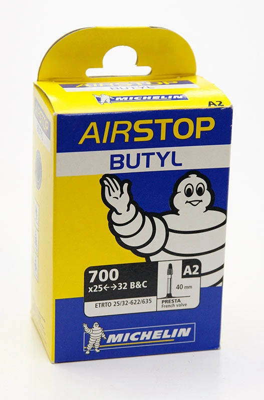 Discount 👍 Michelin Airstop A2 Road Bike Inner Tube 700c X 25-32 Presta - 40mm ✨ 1 Michelin Airstop A2 Road Bike Inner Tube 700c X 25-32 Presta - 40mm