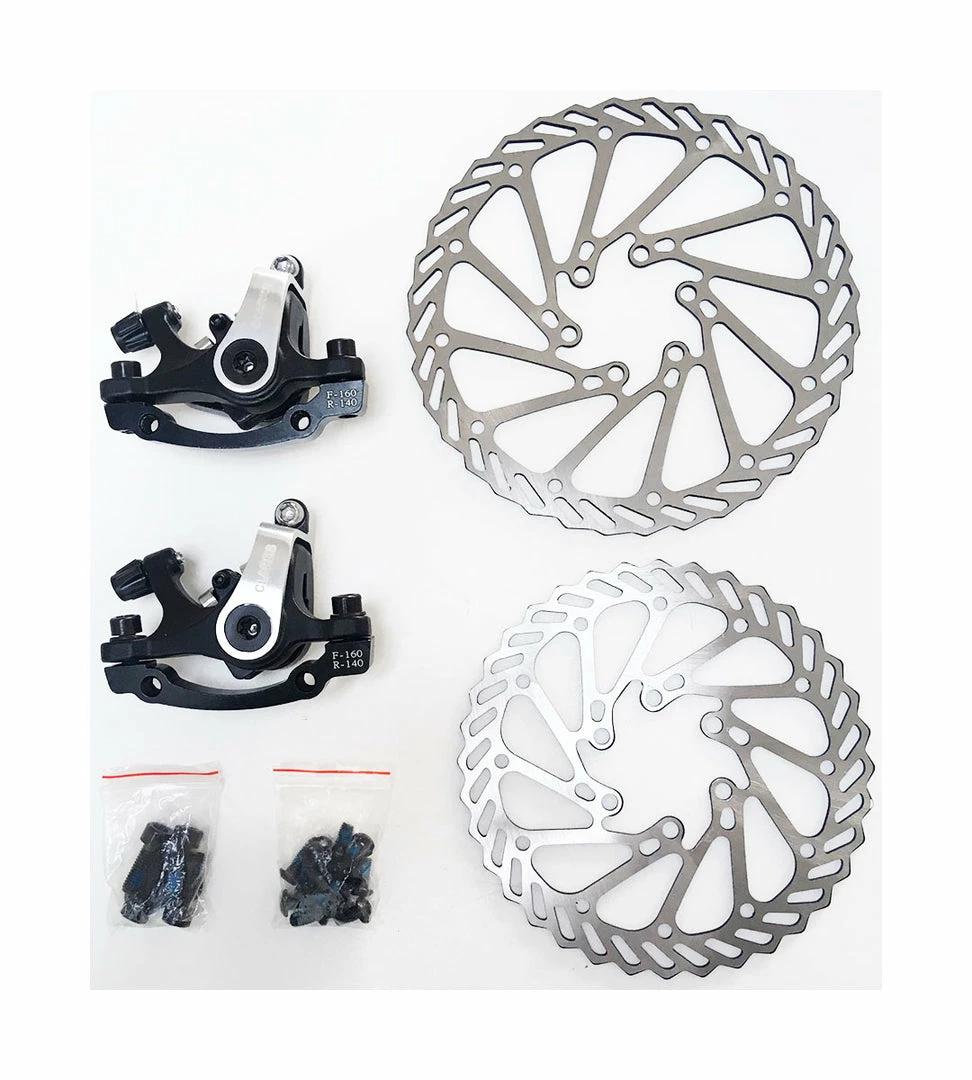 Hot Sale 🎉 Clarks CMD-22 Mechanical Road Disc Brakes - Front And Rear - 160/140mm 😀 5 Clarks CMD-22 Mechanical Road Disc Brakes - Front And Rear - 160/140mm