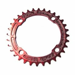 Drivetrain Race Face Narrow Wide Single Chainring - 104mm - Red