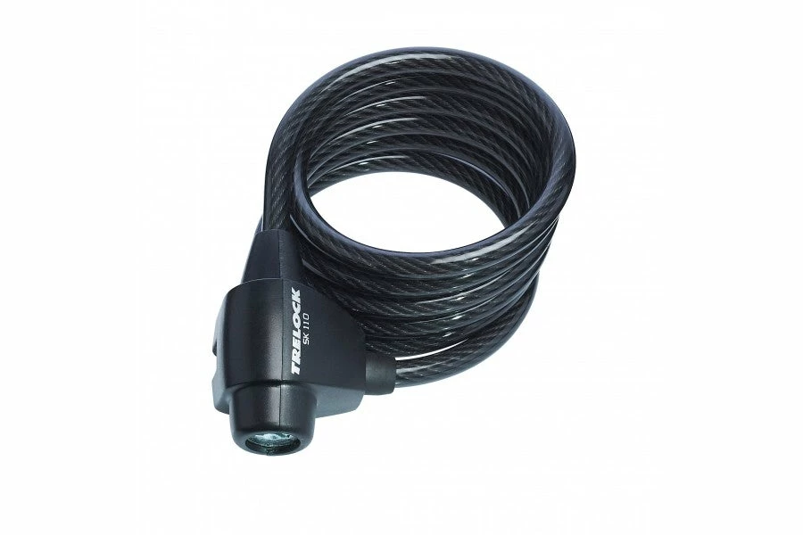 Brand new 🧨 Trelock Curly SK110 Cable Bike Lock 180cm X 8mm Accessories ❤️ 1 Trelock Curly SK110 Cable Bike Lock 180cm X 8mm Accessories