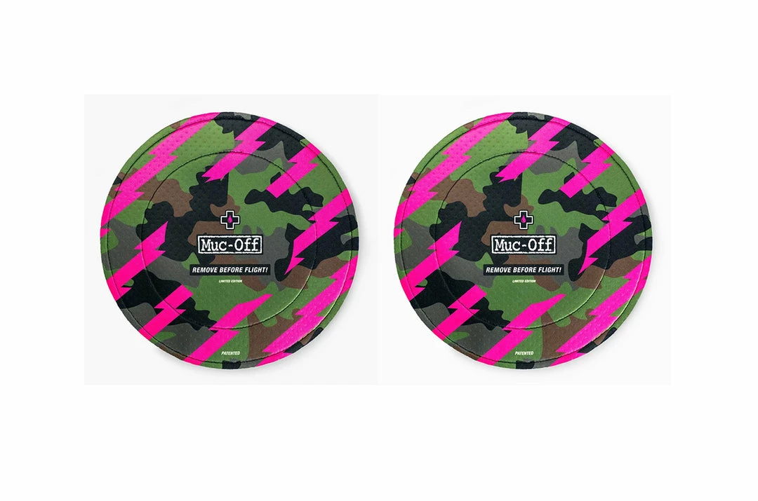 Hot Sale 🛒 Muc Off Muc-Off Disc Brake Covers X 2 - Camo / Pink Accessories 😉 1 Muc Off Muc-Off Disc Brake Covers X 2 - Camo / Pink Accessories