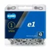 Drivetrain KMC E1 E-Bike Chain 3/32 - 110 Link - Silver