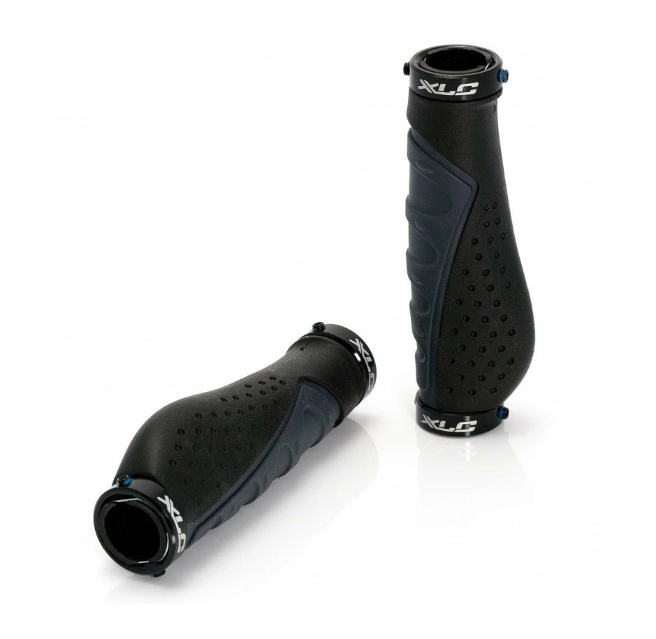 Budget 🎉 XLC Ergo Lock On Mountain Bike / MTB Handlebar Grips - GR-S07G 🌟 1 XLC Ergo Lock On Mountain Bike / MTB Handlebar Grips - GR-S07G