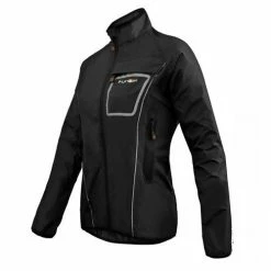 Funkier Ladies Waterproof Cycling Jacket - J1403 - Black