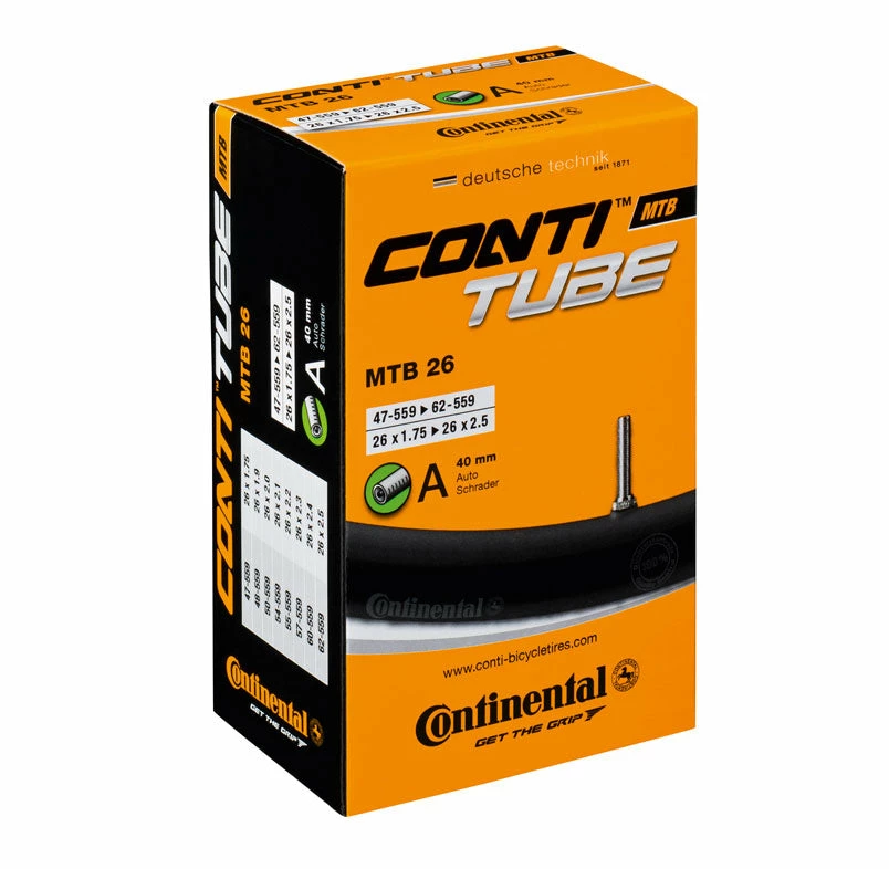 Promo ⌛ Wheels & Tyres Continental MTB 26 Mountain Bike Inner Tube 26" X 1.75-2.5 Schrader - 40mm 🔔 1 Wheels & Tyres Continental MTB 26 Mountain Bike Inner Tube 26" X 1.75-2.5 Schrader - 40mm