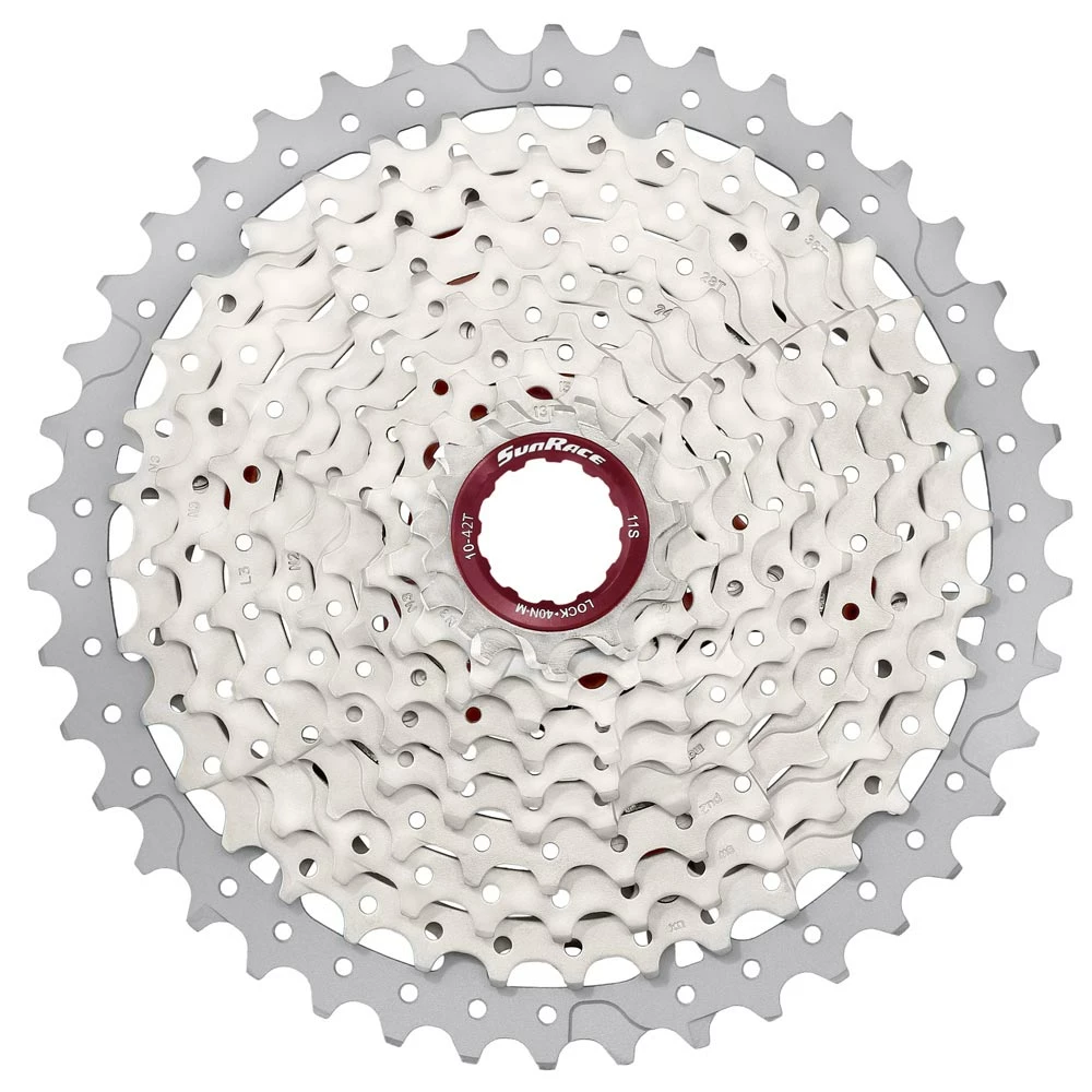 Buy ✨ Sunrace MX8 - 11 Speed - MTB Cassette - 11-46 - Silver 🔥 3 Sunrace MX8 - 11 Speed - MTB Cassette - 11-46 - Silver