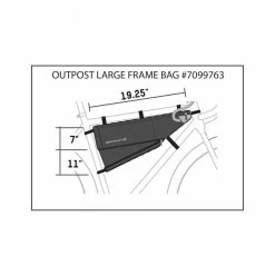 Outlet 👍 Blackburn Outpost Frame Bag - Large 😍 9 Blackburn Outpost Frame Bag - Large