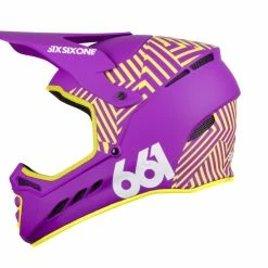 Premium Gifts SixSixOne Reset Full Face Helmet - Dazzle Purple