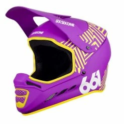 Premium Gifts SixSixOne Reset Full Face Helmet - Dazzle Purple