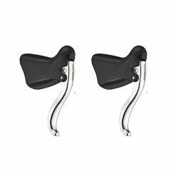 Tektro RL341 Short Reach Aero Brake Levers - Black Hoods / Silver Lever
