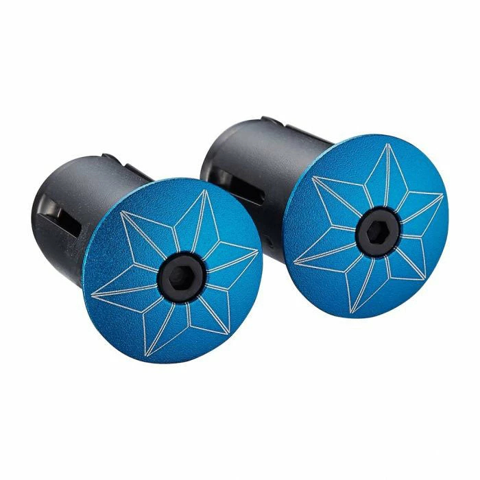 Flash Sale ❤️ Supacaz Star Plugz Bar End Plugs - Anodized Controls 🧨 2 Supacaz Star Plugz Bar End Plugs - Anodized Controls