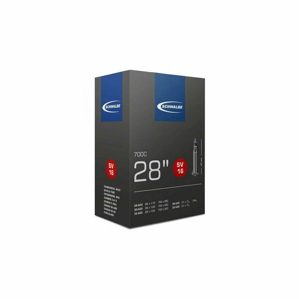 New 👍 Schwalbe SV16 Road Bike Inner Tube 700c X 28-32 Presta - 40mm Wheels & Tyres ⌛ 1 Schwalbe SV16 Road Bike Inner Tube 700c X 28-32 Presta - 40mm Wheels & Tyres
