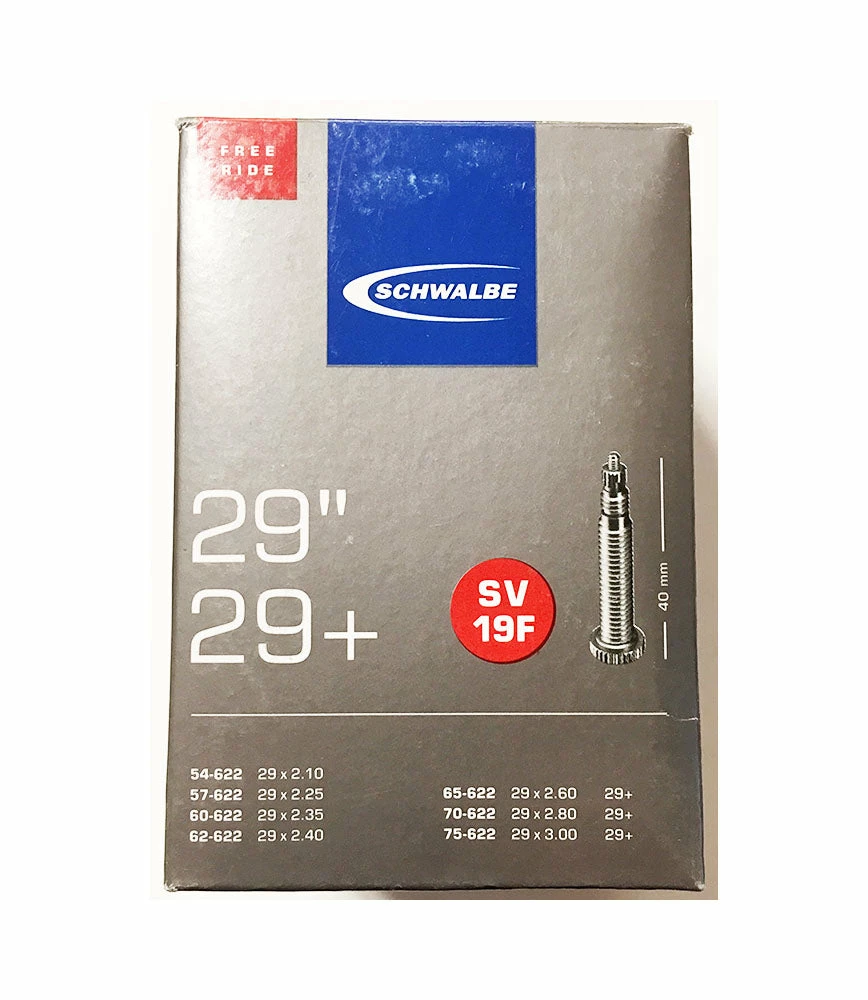 Top 10 😍 Schwalbe SV19F Innertube 29" X 2.1-3.0 - Presta - 40mm Wheels & Tyres ✔️ 1 Schwalbe SV19F Innertube 29" X 2.1-3.0 - Presta - 40mm Wheels & Tyres
