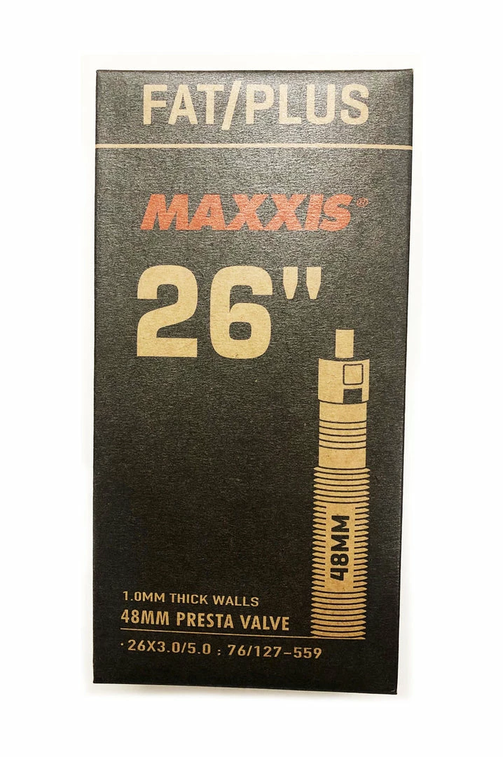 Hot Sale 😉 Maxxis Fat Bike Inner Tube 26" X 3.0-5.0 - Presta Wheels & Tyres 🌟 1 Maxxis Fat Bike Inner Tube 26" X 3.0-5.0 - Presta Wheels & Tyres