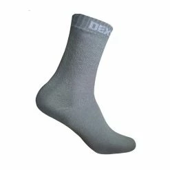 DexShell Ultra Thin - Waterproof Socks - Grey / White Clothing