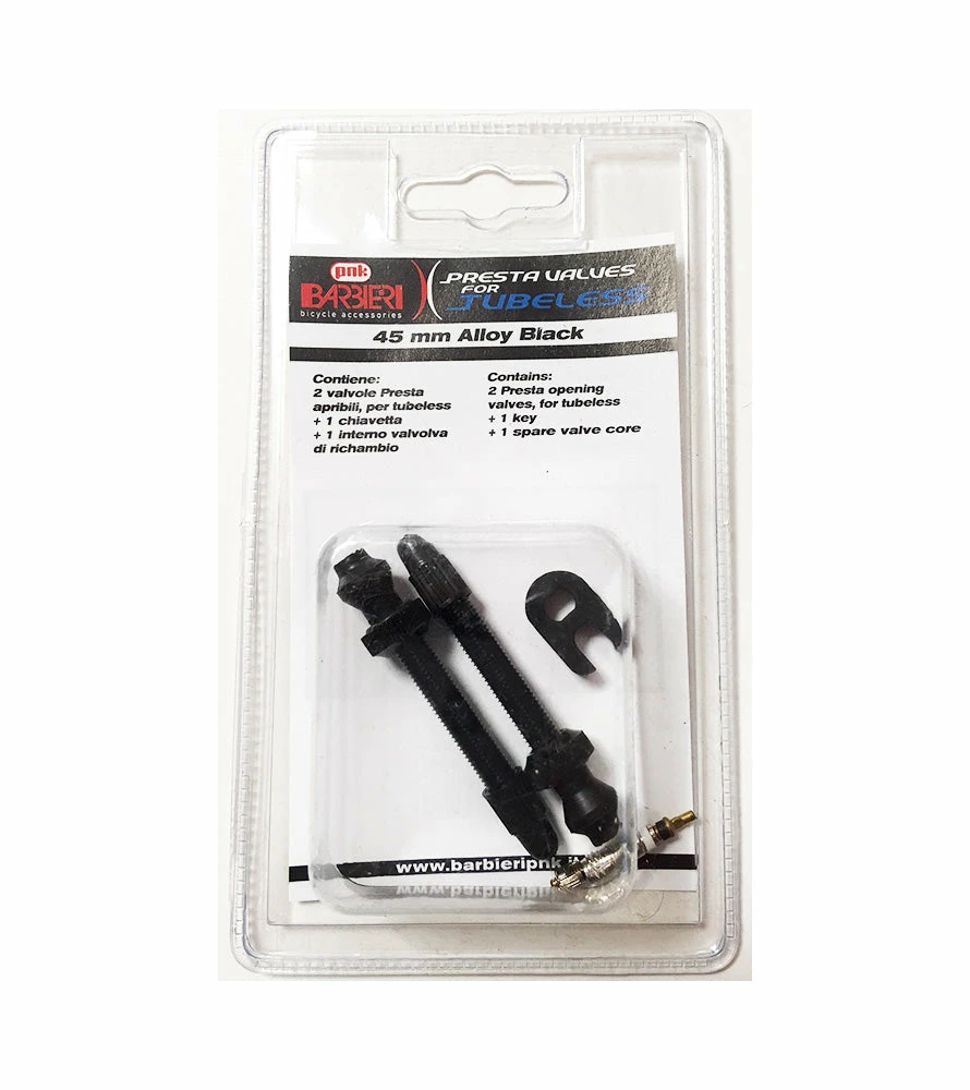 Cheapest ⌛ Wheels & Tyres Barbieri Alloy Tubeless Presta Valves - 45mm ✔️ 1 Wheels & Tyres Barbieri Alloy Tubeless Presta Valves - 45mm