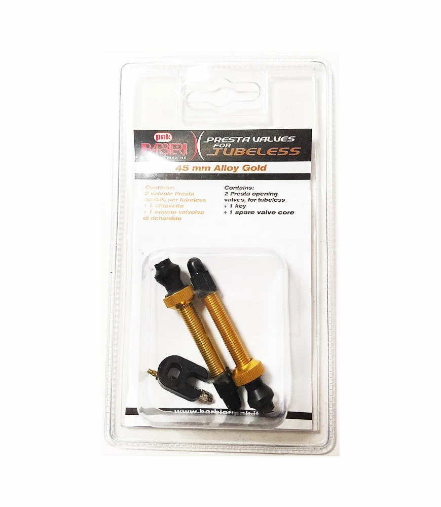 Cheapest ⌛ Wheels & Tyres Barbieri Alloy Tubeless Presta Valves - 45mm ✔️ 10 Wheels & Tyres Barbieri Alloy Tubeless Presta Valves - 45mm