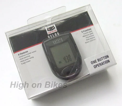 Best Sale 🔔 Cateye Velo 5 Wired Cycle Bike Computer - Black 🛒 2 Cateye Velo 5 Wired Cycle Bike Computer - Black