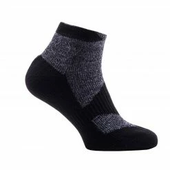 SealSkinz Walking Thin Socklet - Grey / Black Clothing
