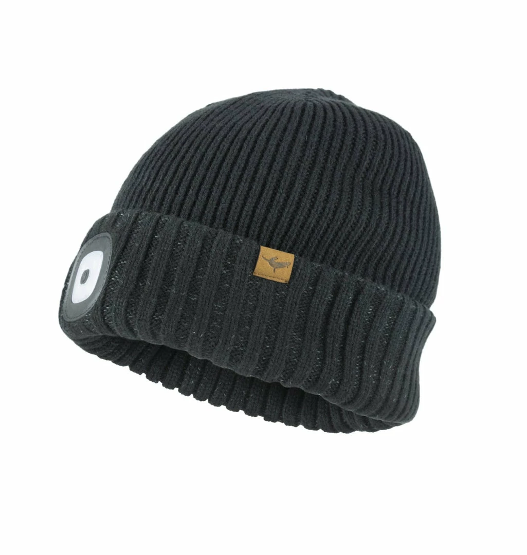 Cheap 😍 SealSkinz Waterproof Cold Weather LED Roll Cuff Beanie Hat Clothing 🌟 1 SealSkinz Waterproof Cold Weather LED Roll Cuff Beanie Hat Clothing